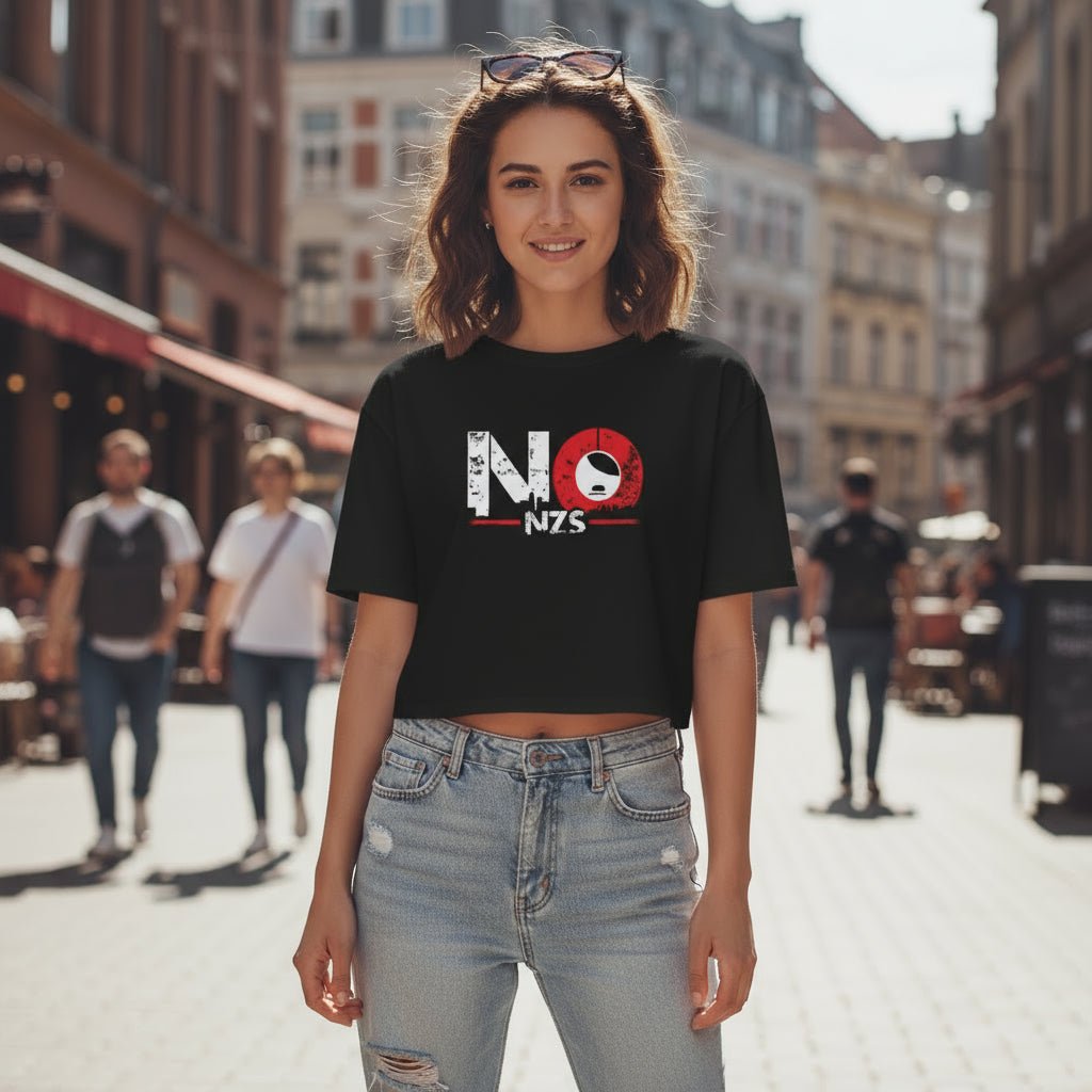 Resist Tee: Flowy Anti - Fascist Crop Top - History Threads