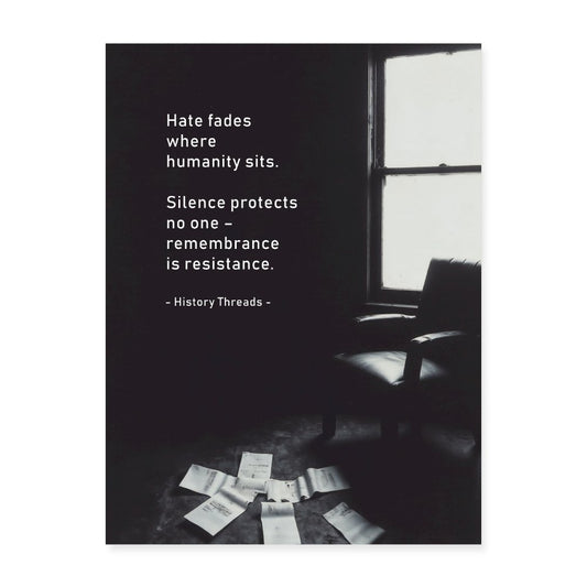 Silent Echoes: Memory & Resistance Poster - History Threads