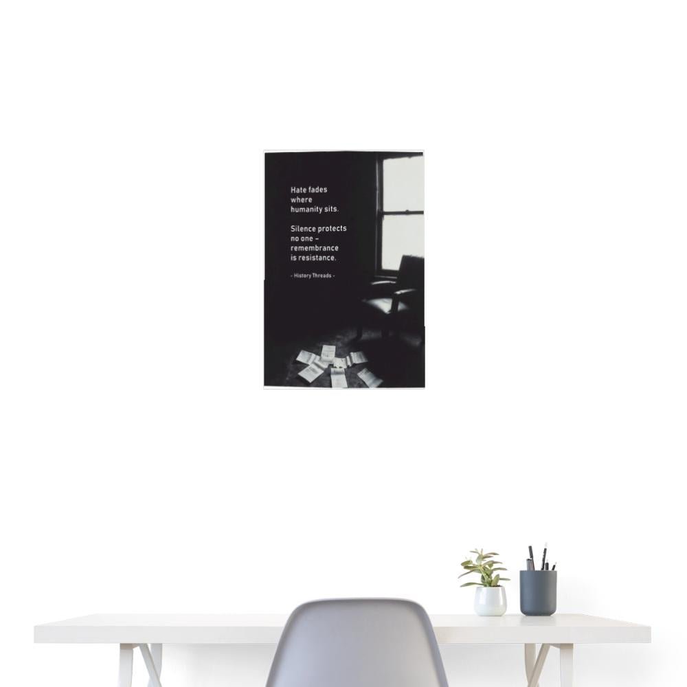 Silent Echoes: Memory & Resistance Poster - History Threads