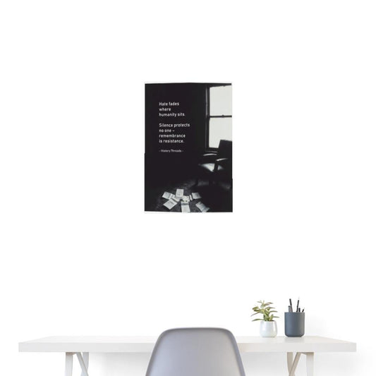 Silent Echoes: Memory & Resistance Poster - History Threads